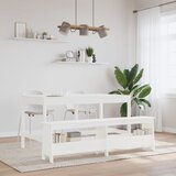  Klupa za hodnik bijela 160x28x45 cm od masivne borovine | shoptok.hr