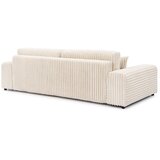 Ropez Krem sklopiva/s prostorom za odlaganje sofa od samta 260 cm Justin – | shoptok.hr