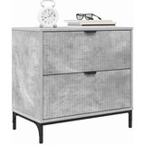 vidaXL Noćni ormarić Beton siva 63.5 x 36 x 61 cm Konstruirano drvo | shoptok.hr