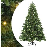 vidaXL Umjetno božićno drvce s stalakom Zelena 210 cm PE i PVC | shoptok.hr