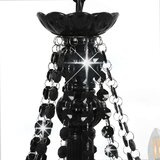 x Luster s perlama crni 12 žarulja E14 | shoptok.hr