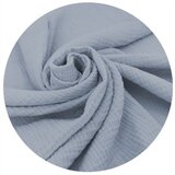 MimiNu Premium Dekica od pamučnog muslina 135x100 cm s ukrasnim volanom Jeans | shoptok.hr