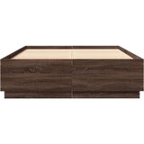  Okvir za krevet s LED svjetlima boja hrasta 150 x 200 cm drveni | shoptok.hr