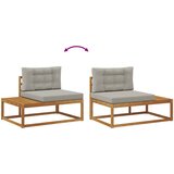  Set vanjskih sofa Prirodna i svijetlo siva | Eponuda.ba
