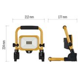  led reflektor polnilni acco 10W cw | Shoptok.si