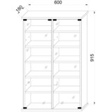 MID.YOU REGAL ZA CD-JE antracit | Shoptok.si