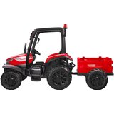 Veliki AKU traktor 4x4 s prikolicom crveni | shoptok.hr