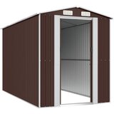  Vrtno spremište tamnosmeđe 192 x 357 x 223 cm pocinčani čelik | shoptok.hr