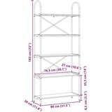 vidaXL Knjižna polica artisan hrast 80 x 30 x 183 cm Konstruiran les | Shoptok.si