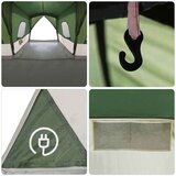 Šator Zelena 680 x 510 x 210 cm 185T Poliester s PU premazom | shoptok.hr