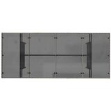  Vrtni stol sa staklenom pločom sivi 190x80x75 cm od poliratana | shoptok.hr