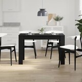  Blagovaonski stol crni hrast 120x60x76 cm konstruirano drvo | shoptok.hr