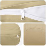  Presvlaka za jastuk 6 pcs HEERLEN Bež Ø 15 x 40 cm Poliester | shoptok.hr