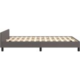  Okvir za krevet s uzglavljem sivi 120 x 190 cm od umjetne kože | shoptok.hr