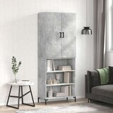  Visoka komoda siva betona 69 5x34x180 cm od konstruiranog drva | shoptok.hr