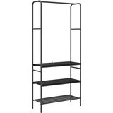  Stalak za odjeću Crni hrast 77 x 30 x 171 cm Konstruirano drvo | shoptok.hr