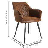 Eglo 424708 - Trpezarijska stolica MASANTOL 81,5x63 cm, braon | Eponuda.com