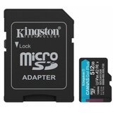 Kingston UHS-I U3 V30 A2 MicroSD 512GB, Canvas Go! Plus, Class10 ( SDCG4/512GB ) Cene