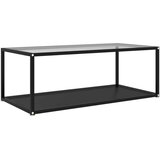 vidaXL Stolić za kavu prozirni i crni 100 x 50 x 35 cm kaljeno staklo | shoptok.hr