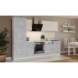  Kuhinjski blok CALIFORNIA BETON 270cm z vgradnimi aparati | Shoptok.si