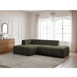 Bobochic Paris Zelena kutna garnitura od bouclé tkanine (s lijevim kutom/s ležaljkom) Annecy – | shoptok.hr