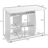 MID.YOU računalniška miza leseni material bela | Shoptok.si