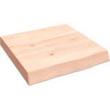  Zidna polica 40x40x(2-6) cm neobrađena masivna hrastovina | shoptok.hr