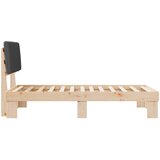  Krevetni okvir s tapiciranim uzglavljem Tamno siva 100 x 200 cm | shoptok.hr