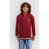 Quiksilver No Teacher Kids Zip Hoodie oxblood red Cene
