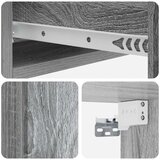 Stolna montirana na zid Siva sonoma 59 x 34 5 x 17 cm | shoptok.hr