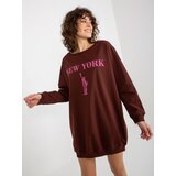 VITON Sweatshirt-VI-BL-3212.15X-brown-pink Cijene