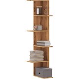 vidaXL Kutna zidna polica boja artisian hrast 36,5x36,5x140 cm drvena Cijene