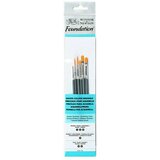 WINSOR & NEWTON Foundation Set kistova za akvarel kratke drške (6 Kom., Najlonska vlakna) | shoptok.hr