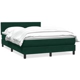 Box Spring krevet s madracem tamno zeleni 160x220 cm baršun | shoptok.hr