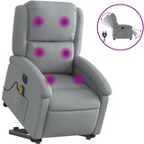  The Living Store Električni masažni naslanjač s funkcijo vstajanja svetlo siv - Električni Masažni Naslanjač S Funkcijo Vstajanja, (21443021) | Shoptok.si