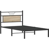  Posteljni okvir brez vzmetnice sonoma hrast 107x203 cm inž. les, (21829461) | Shoptok.si