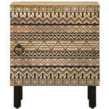 vidaXL Nočna omarica 2 kosa črna 40x33,5x46 cm trden mangov les | Shoptok.si