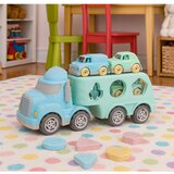 Truck Tow Educational Sorter With Cars Blocks Pastel BIO Plastic | Shoptok.si