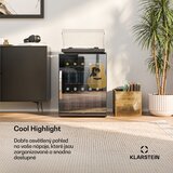 Klarstein Hladnjak za pića Beersafe s vratima od zrcalnog stakla | 64 x 48 cm | Unutarnje LED osvjetljenje | shoptok.hr