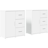 Maison Chic Komoda - Predalnik 2 kosa bela 60x31x70 cm inženirski les, (21719070) Cene