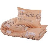  Set posteljine za poplun ružičasti 200x200 cm pamučni | shoptok.hr