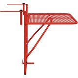 Balkonski stol crveni 60 x 40 cm čelični | shoptok.hr