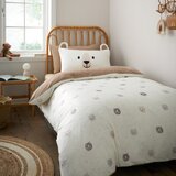 Catherine Lansfield Rjava/kremno bela enojna otroška posteljnina iz mikropliša 135x200 cm Cosy Bear – | Shoptok.si