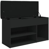  Klupa za cipele crna 82 x 32 x 45,5 cm od konstruiranog drva | shoptok.hr