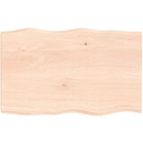vidaXL Mizna plošča 80x50x2 cm neobdelana trdna hrastovina Cene