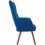  Stol za sproščanje moder žamet, (20821660) | Shoptok.si