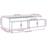  Konstrukcija kreveta za skladištenje Staro drvo 100x200 cm | shoptok.hr
