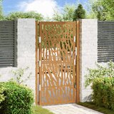 vidaXL Vrtna vrata 105x180 cm preperevanje oblikovanje jeklene sledi Cene
