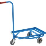 eurokraft pro voziček z ročajem, nosilnost 100 kg, nakladalna površina z navarjenim okvirjem iz jeklenih kotnikov, 610 x 410 mm | Shoptok.si