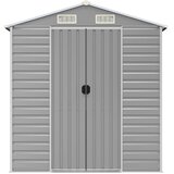  Vrtna kućica svijetlosiva 191x980x198 cm pocinčani čelik | shoptok.hr